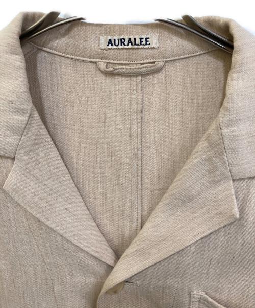 AURALEE（オーラリー）AURALEE (オーラリー) COTTON WOOL DOUBLE CLOTH BLOUZON ベージュ サイズ:3の古着・服飾アイテム