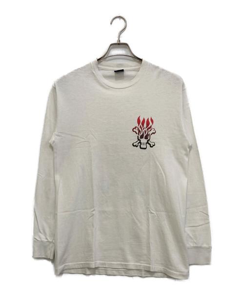 stussy（ステューシー）stussy (ステューシー) ロングスリーブカットソー ホワイト サイズ:Mの古着・服飾アイテム