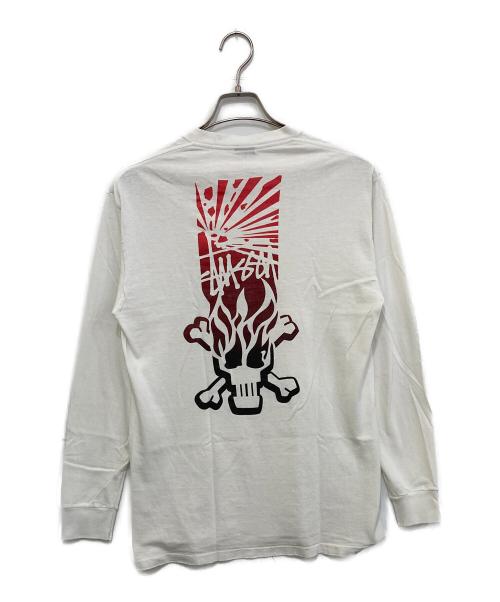 stussy（ステューシー）stussy (ステューシー) ロングスリーブカットソー ホワイト サイズ:Mの古着・服飾アイテム
