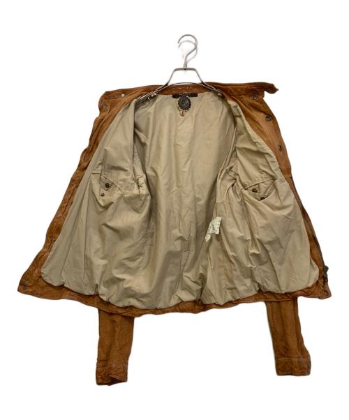 SANTACROCE（サンタクローチェ）SANTACROCE (サンタクローチェ) パンチングレザージャケット ブラウン サイズ:Sの古着・服飾アイテム