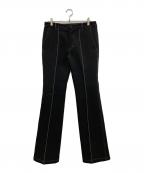 VEINヴェイン）の古着「PE TRIPLE CLOTH FLARE TROUSERS」｜ブラック