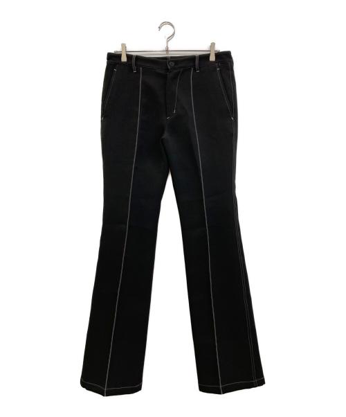 VEIN（ヴェイン）VEIN (ヴェイン) PE TRIPLE CLOTH FLARE TROUSERS ブラック サイズ:3の古着・服飾アイテム