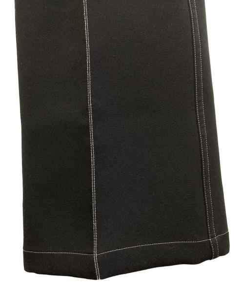 VEIN（ヴェイン）VEIN (ヴェイン) PE TRIPLE CLOTH FLARE TROUSERS ブラック サイズ:3の古着・服飾アイテム