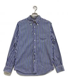 INDIVIDUALIZED SHIRTS（インディビジュアライズドシャツ）の古着「ストライプBDシャツ」｜ブルー