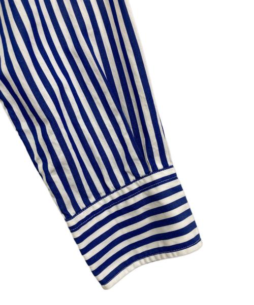 INDIVIDUALIZED SHIRTS（インディビジュアライズドシャツ）INDIVIDUALIZED SHIRTS (インディビジュアライズドシャツ) ストライプBDシャツ ブルー サイズ:15 1/2-33の古着・服飾アイテム