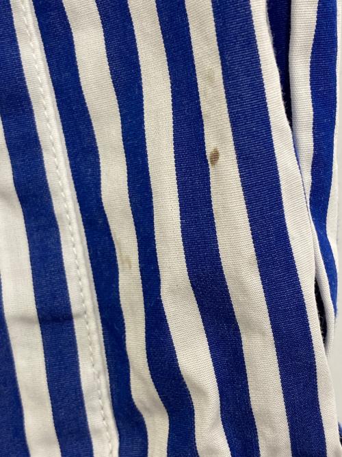 INDIVIDUALIZED SHIRTS（インディビジュアライズドシャツ）INDIVIDUALIZED SHIRTS (インディビジュアライズドシャツ) ストライプBDシャツ ブルー サイズ:15 1/2-33の古着・服飾アイテム
