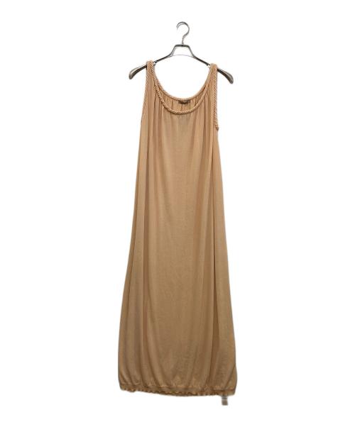 BOTTEGA VENETA（ボッテガベネタ）BOTTEGA VENETA (ボッテガベネタ) SLEEVELESS DRESS ベージュ サイズ:38 未使用品の古着・服飾アイテム