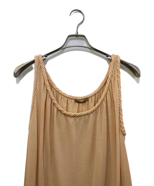 BOTTEGA VENETA（ボッテガベネタ）BOTTEGA VENETA (ボッテガベネタ) SLEEVELESS DRESS ベージュ サイズ:38 未使用品の古着・服飾アイテム