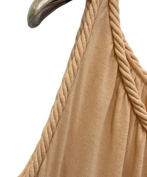 BOTTEGA VENETA（ボッテガベネタ）BOTTEGA VENETA (ボッテガベネタ) SLEEVELESS DRESS ベージュ サイズ:38 未使用品の古着・服飾アイテム