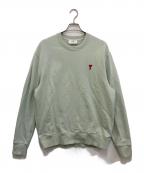 AMI Alexandre Mattiussiアミアレクサンドルマテュッシ）の古着「Ami de Coeur スウェットシャツ　USW001-730」｜グリーン