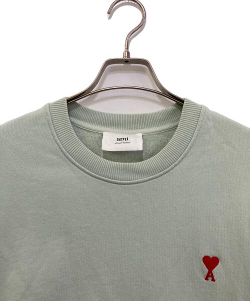 AMI Alexandre Mattiussi（アミアレクサンドルマテュッシ）AMI Alexandre Mattiussi (アミアレクサンドルマテュッシ) Ami de Coeur スウェットシャツ　USW001-730 グリーン サイズ:Lの古着・服飾アイテム