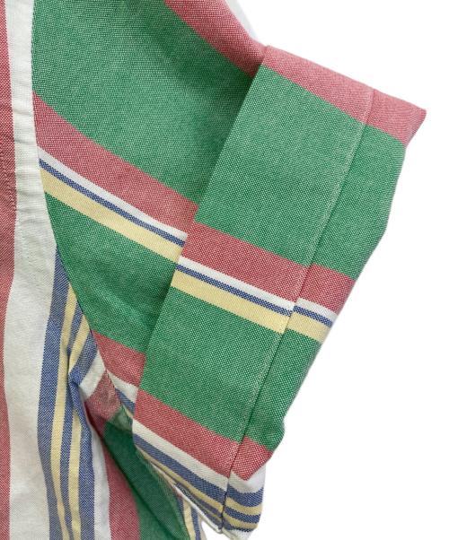POLO RALPH LAUREN（ポロ・ラルフローレン）POLO RALPH LAUREN (ポロ・ラルフローレン) オープンカラーストライプシャツ グリーン サイズ:L 未使用品の古着・服飾アイテム