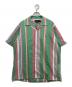 POLO RALPH LAUREN（ポロ・ラルフローレン）の古着「オープンカラーストライプシャツ」｜グリーン