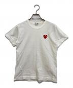 PLAY COMME des GARCONSプレイコムデギャルソン）の古着「ロゴカットソー　AZ-T107」｜ホワイト