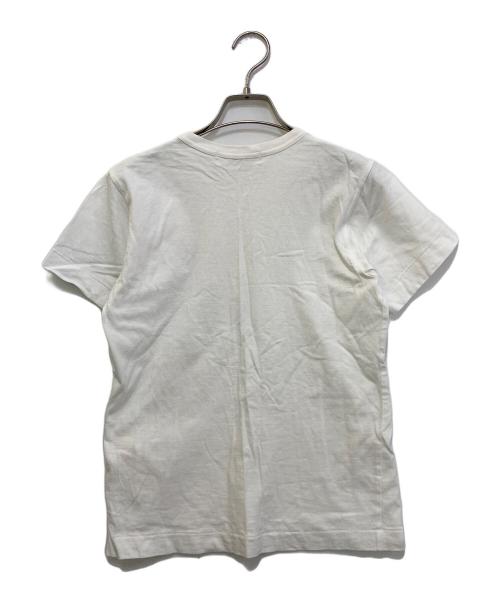 PLAY COMME des GARCONS（プレイコムデギャルソン）PLAY COMME des GARCONS (プレイコムデギャルソン) ロゴカットソー　AZ-T107 ホワイト サイズ:Mの古着・服飾アイテム