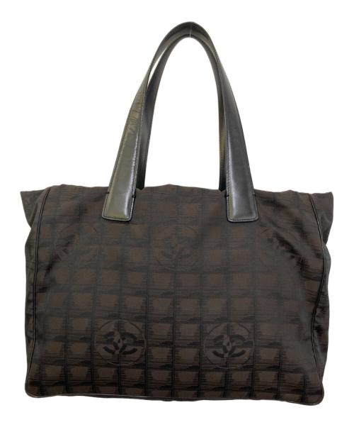 CHANEL（シャネル）CHANEL (シャネル) ニュートラベルラインハンドバッグ ブラウンの古着・服飾アイテム