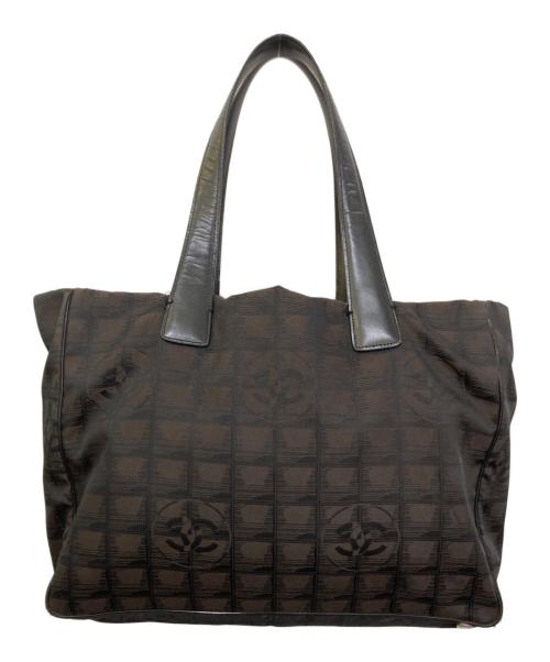CHANEL（シャネル）CHANEL (シャネル) ニュートラベルラインハンドバッグ ブラウンの古着・服飾アイテム