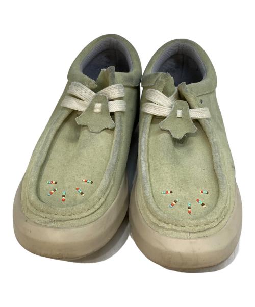 wander .etc（ワンダー）wander .etc (ワンダー) モカシンシューズ グリーン サイズ:不明(実寸をご参考下さい)の古着・服飾アイテム
