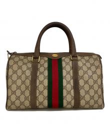 GUCCI（グッチ）の古着「シェリーラインボストンバッグ」｜ベージュ