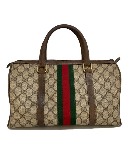 GUCCI（グッチ）GUCCI (グッチ) シェリーラインボストンバッグ ベージュの古着・服飾アイテム