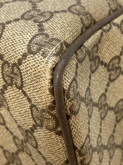 GUCCI（グッチ）GUCCI (グッチ) シェリーラインボストンバッグ ベージュの古着・服飾アイテム