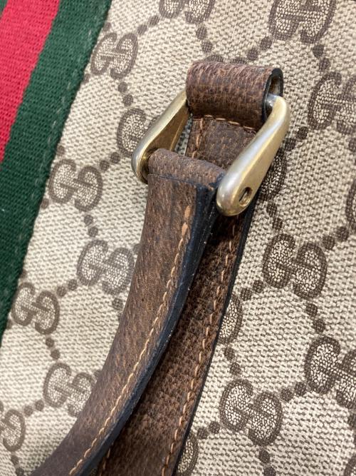 GUCCI（グッチ）GUCCI (グッチ) シェリーラインボストンバッグ ベージュの古着・服飾アイテム