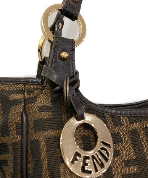 FENDI（フェンディ）FENDI (フェンディ) ズッカ柄 トートバッグ　8BH156 ブラウンの古着・服飾アイテム
