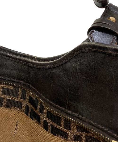 FENDI（フェンディ）FENDI (フェンディ) ズッカ柄 トートバッグ　8BH156 ブラウンの古着・服飾アイテム