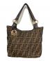 FENDI（フェンディ）の古着「ズッカ柄 トートバッグ　8BH156」｜ブラウン