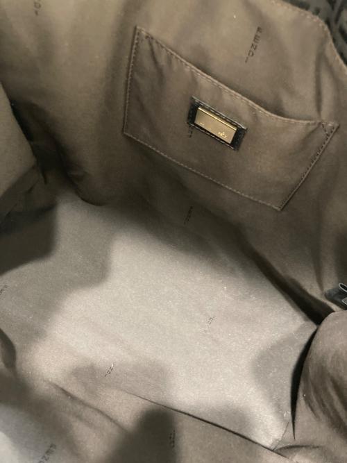 FENDI（フェンディ）FENDI (フェンディ) ズッキーノ柄 トートバッグ　8BH153 ブラックの古着・服飾アイテム