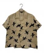 UNUSED×NIPOALOHAアンユーズド×二ポアロハ）の古着「JAKUCHUU KARI SHIRT」｜ベージュ