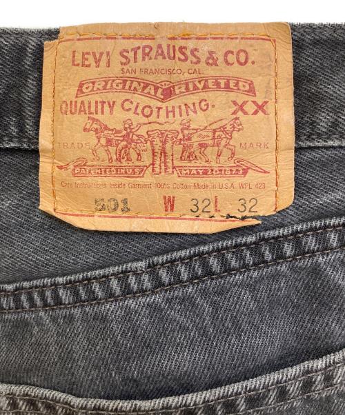 LEVI'S（リーバイス）LEVI'S (リーバイス) 501 後染めブラックデニムパンツ ブラック サイズ:32の古着・服飾アイテム