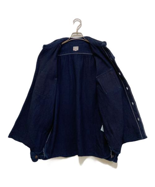 MOMOTARO JEANS（桃太郎ジーンズ）MOMOTARO JEANS (桃太郎ジーンズ) 刺し子 ワークジャケット インディゴ サイズ:46の古着・服飾アイテム