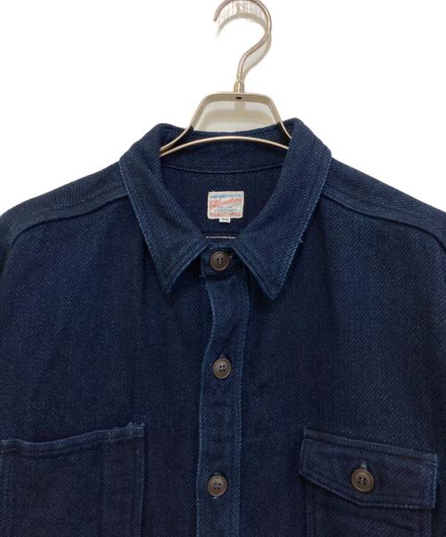 MOMOTARO JEANS（桃太郎ジーンズ）MOMOTARO JEANS (桃太郎ジーンズ) 刺し子 ワークジャケット インディゴ サイズ:46の古着・服飾アイテム