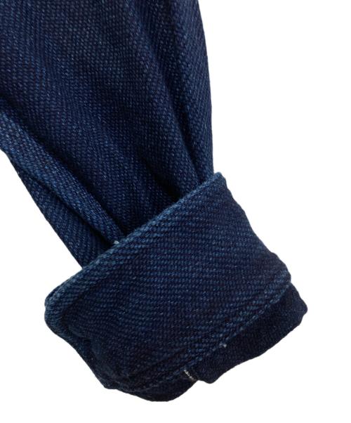 MOMOTARO JEANS（桃太郎ジーンズ）MOMOTARO JEANS (桃太郎ジーンズ) 刺し子 ワークジャケット インディゴ サイズ:46の古着・服飾アイテム