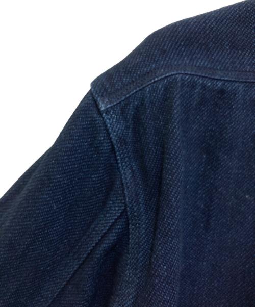 MOMOTARO JEANS（桃太郎ジーンズ）MOMOTARO JEANS (桃太郎ジーンズ) 刺し子 ワークジャケット インディゴ サイズ:46の古着・服飾アイテム