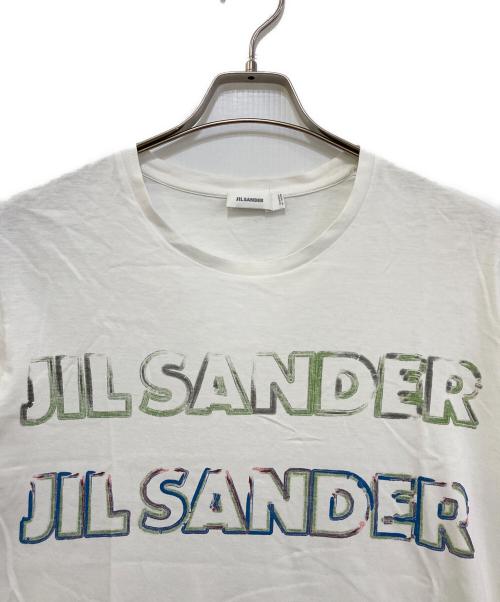 JIL SANDER（ジルサンダー）JIL SANDER (ジルサンダー) ロゴプリントTシャツ ホワイト サイズ:XLの古着・服飾アイテム