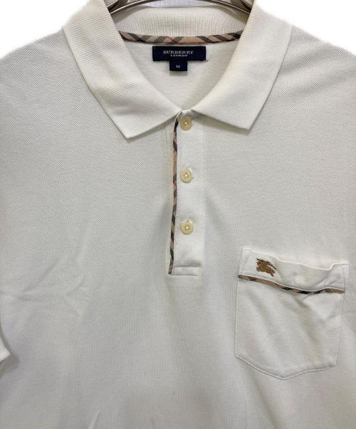BURBERRY LONDON（バーバリーロンドン）BURBERRY LONDON (バーバリーロンドン) ポロシャツ ホワイト サイズ:Mの古着・服飾アイテム