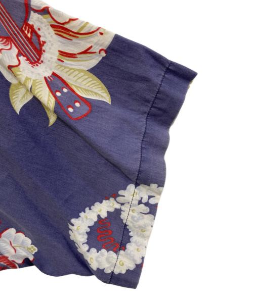 pataloha（パタロハ）pataloha (パタロハ) 00`sウクレレ柄アロハシャツ パープル サイズ:Lの古着・服飾アイテム