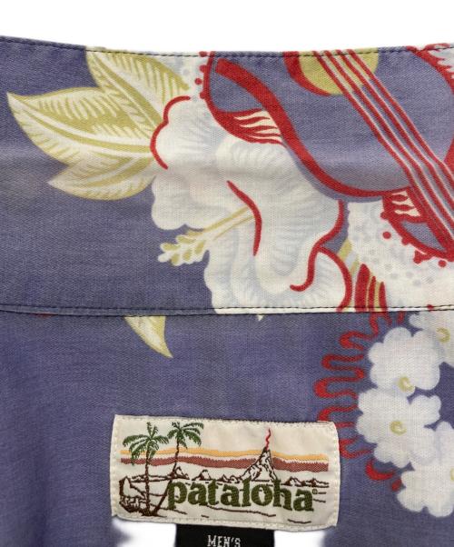 pataloha（パタロハ）pataloha (パタロハ) 00`sウクレレ柄アロハシャツ パープル サイズ:Lの古着・服飾アイテム