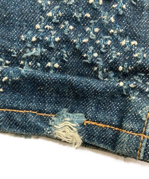 Vivienne Westwood man（ヴィヴィアン ウェストウッド マン）Vivienne Westwood man (ヴィヴィアン ウェストウッド マン) ダイヤモンドパターンダメージ加工デニムパンツ インディゴ サイズ:46の古着・服飾アイテム