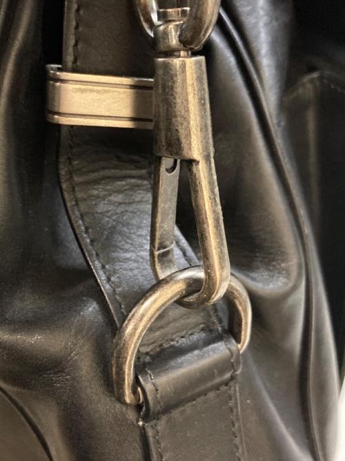 Yves Saint Laurent Rive Gauche（イヴ・サンローラン リヴ・ゴーシュ）Yves Saint Laurent Rive Gauche (イヴ・サンローラン リヴ・ゴーシュ) がま口レザー2WAYショルダーバッグ ブラックの古着・服飾アイテム