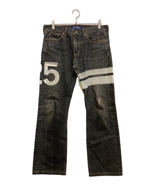 COMME des GARCONS JUNYA WATANABE MAN（コム デ ギャルソン ジュンヤ ワタナベ マン）COMME des GARCONS JUNYA WATANABE MAN (コム デ ギャルソン ジュンヤ ワタナベ マン) プリントデニムパンツ インディゴ サイズ:Mの古着・服飾アイテム