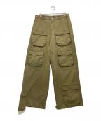 GRAFFITIONMINDグラフィティオンマインド）の古着「MULTI POCKET CARGO PANTS」｜カーキ