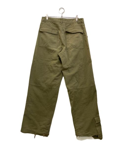 GRAFFITIONMIND（グラフィティオンマインド）GRAFFITIONMIND (グラフィティオンマインド) MULTI POCKET CARGO PANTS カーキ サイズ:実寸参照の古着・服飾アイテム