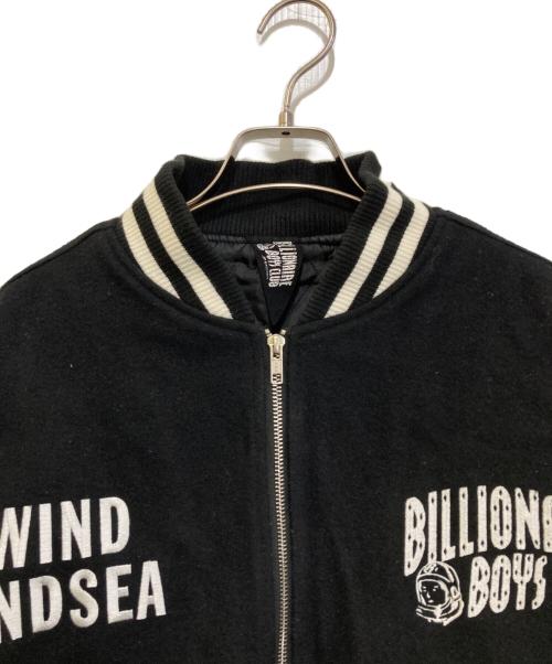 WIND AND SEA（ウィンダンシー）WIND AND SEA (ウィンダンシー) BILLIONAIRE BOYS CLUB (ビリオネアボーイズクラブ) VARSITY JACKET ブラック サイズ:Mの古着・服飾アイテム