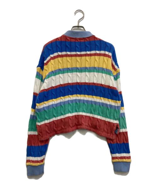 POLO RALPH LAUREN（ポロ・ラルフローレン）POLO RALPH LAUREN (ポロ・ラルフローレン) ケーブルニットポロシャツ マルチカラー サイズ:Ｓの古着・服飾アイテム