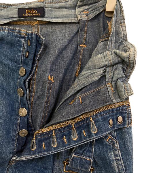 POLO RALPH LAUREN（ポロ・ラルフローレン）POLO RALPH LAUREN (ポロ・ラルフローレン) Paperbag Jean インディゴ サイズ:24の古着・服飾アイテム