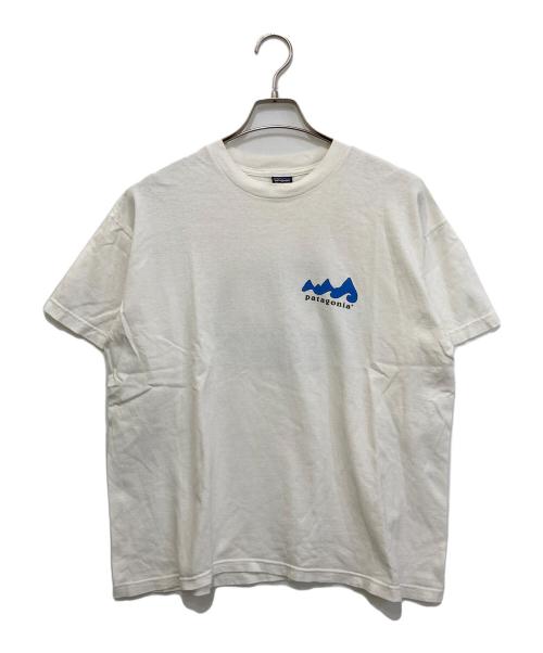 Patagonia（パタゴニア）Patagonia (パタゴニア) 90's プリントTシャツ ホワイト サイズ:Mの古着・服飾アイテム