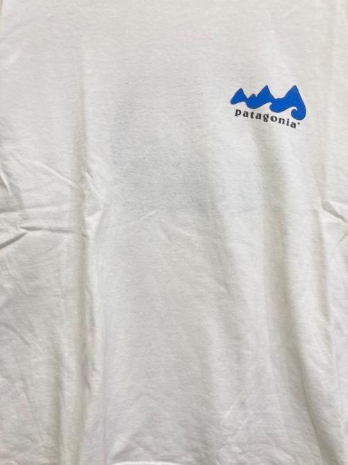 Patagonia（パタゴニア）Patagonia (パタゴニア) 90's プリントTシャツ ホワイト サイズ:Mの古着・服飾アイテム